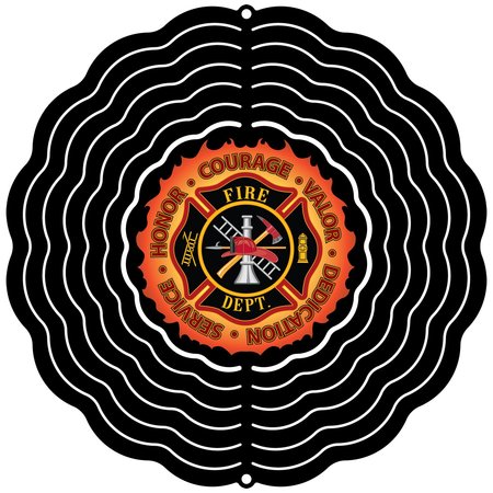 NEXT INNOVATIONS 6" Firefighter Courage Wind Spinner 101401001-FIRECOURAGE